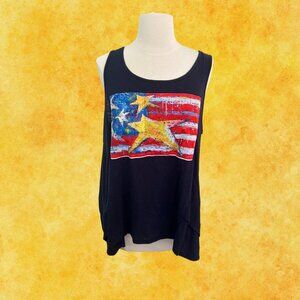 🎨 NWT Leoma Lovegrove Tank | L | Artsy Beach Vibes 🇺🇸